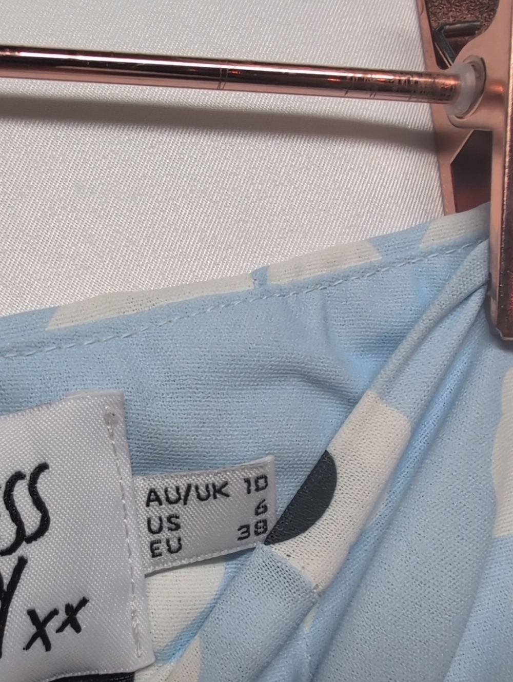 Princess Polly Light Blue Floral A-Line Mini Skirt - Picture 3 of 6